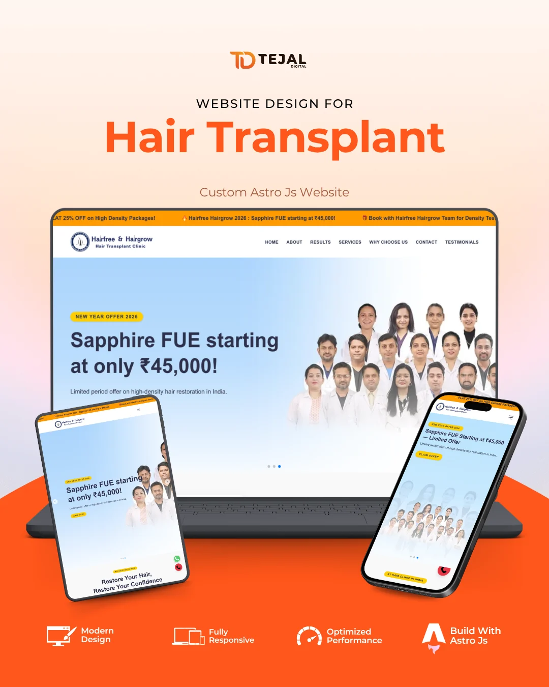 Hair Transplant Landing Pages